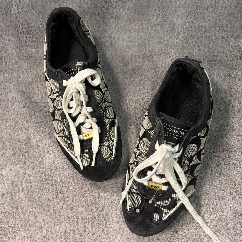 Coach Signature Monogram Low Top Sneakers